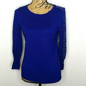 Alfani Petite Sweater Blue Size Petite Small